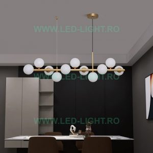 Lustra LED Suspendata Auriu sau Negru 11xG9 LL369-11 - Auriu