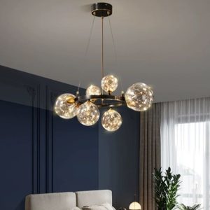 Lustra LED 40W Suspendata Lumina Calda LLG4066-6