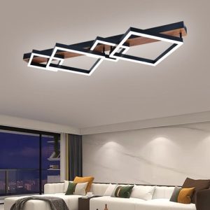 Lustra LED 144W Long Square, 3 Functii Lumina, Telecomanda, LLG4225