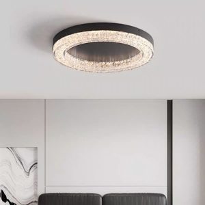 Lustra LED 72W Black Round, 3 Functii Lumina, LLCH721-500R